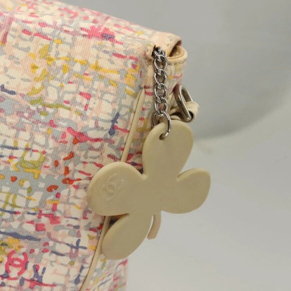 CHANEL Hand Bag Canvas 2way Pink Silver CC Auth 133090 - Picture 10 of 16